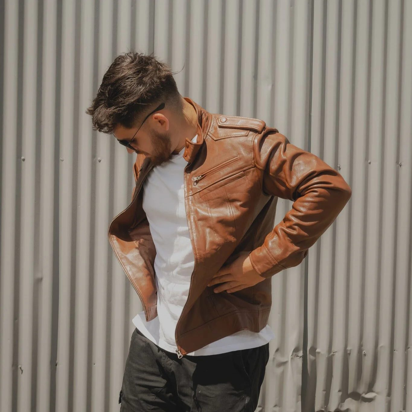 The Wilkinson Brown Leather Jacket - Image 3